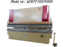 手动操纵4米液压板料折弯机